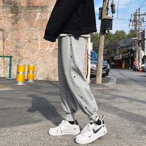 2021春装新款韩版潮流休闲裤男束脚运动裤宽松大码卫裤XX02 P50图片