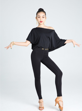 NF宁方拉丁舞舞服女紧身提臀健美打底裤#085A