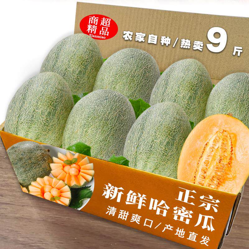海南哈密瓜西州蜜整箱新