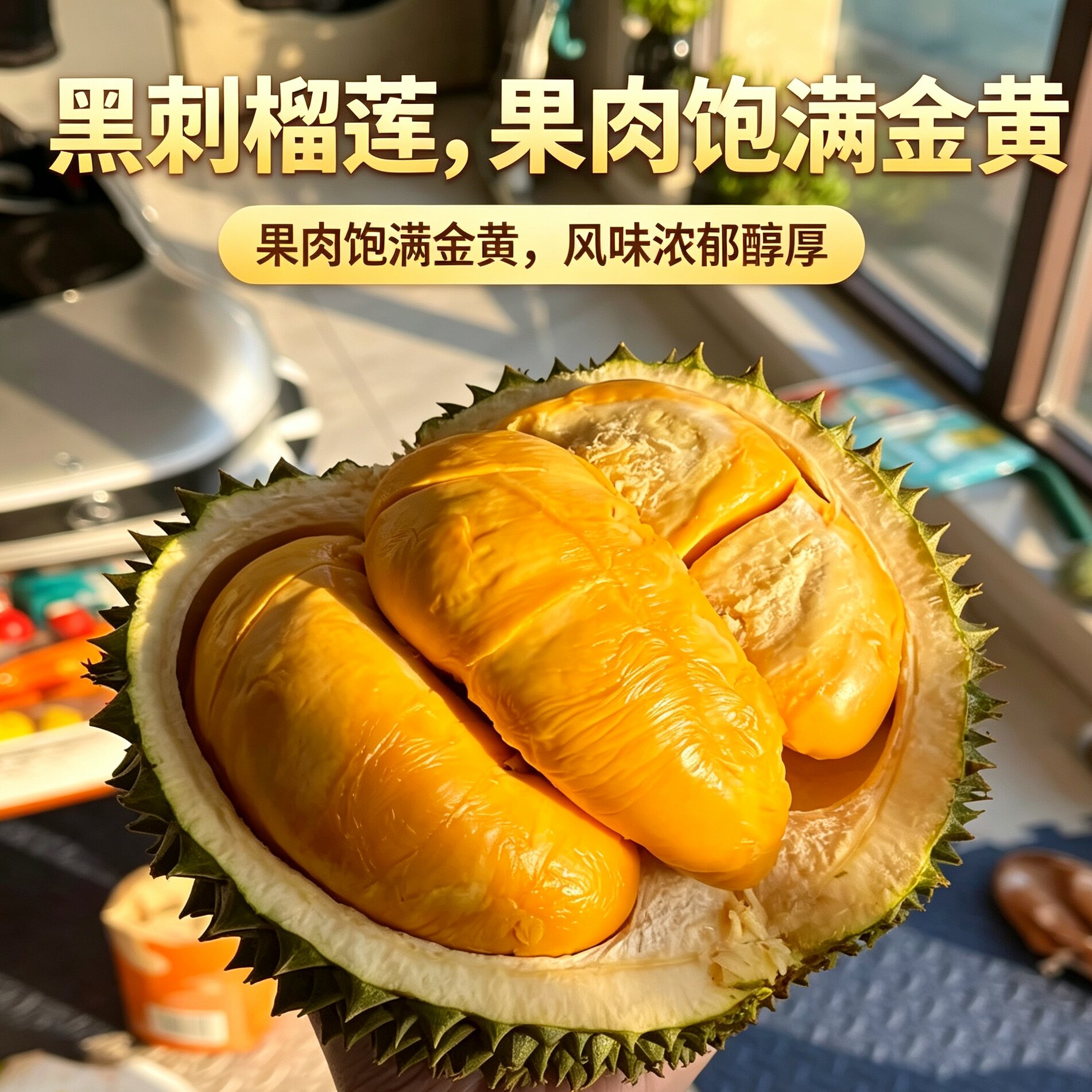 稀有小众榴莲【黑刺】鲜