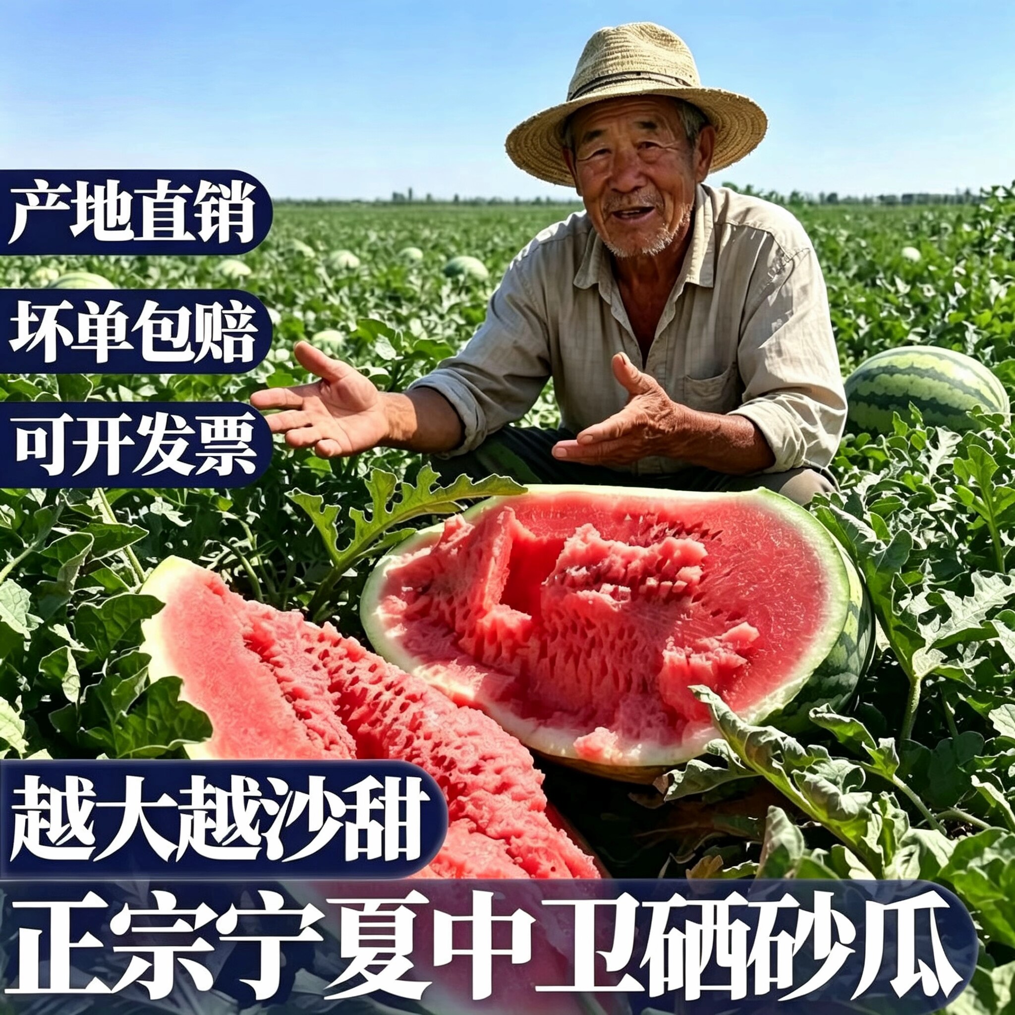 头茬宁夏中卫硒砂瓜当季