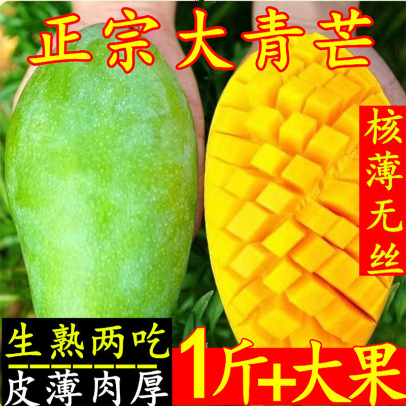 正宗大青芒果新鲜生吃酸