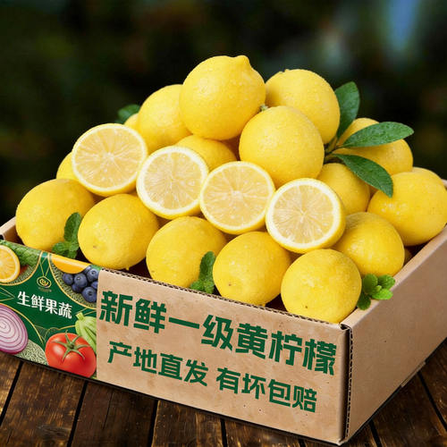 新鲜黄柠檬现摘有籽香水
