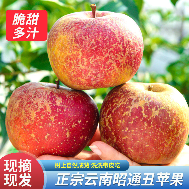云南昭通糖心丑苹果新鲜水果当季整箱脆甜10斤一级大平果红富士甜,包装,水果包装,淘宝优惠券,粉丝福利购,淘宝优惠卷