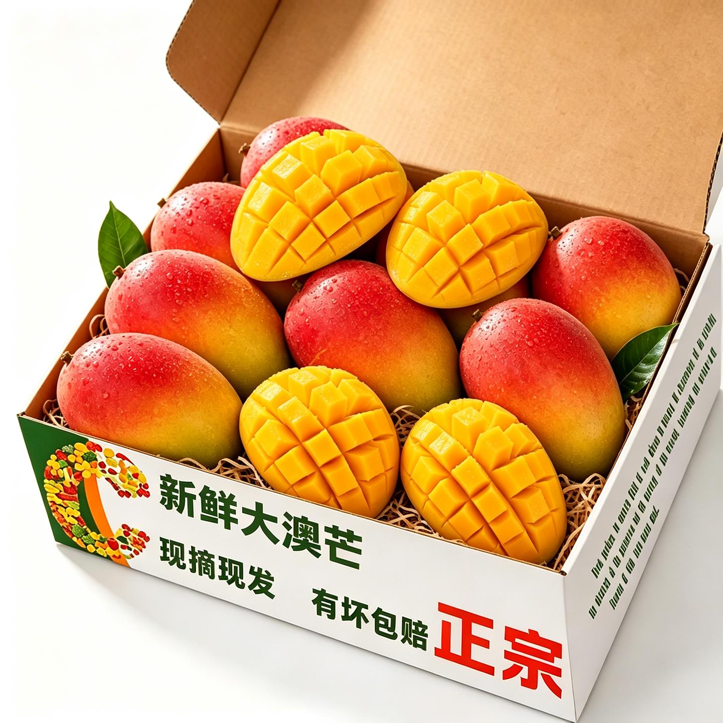 正宗大澳芒果新鲜水果当