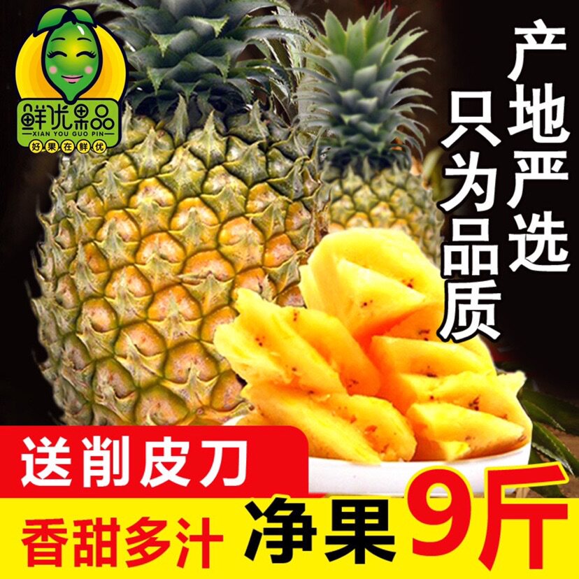 包邮海南菠萝香新鲜水果9