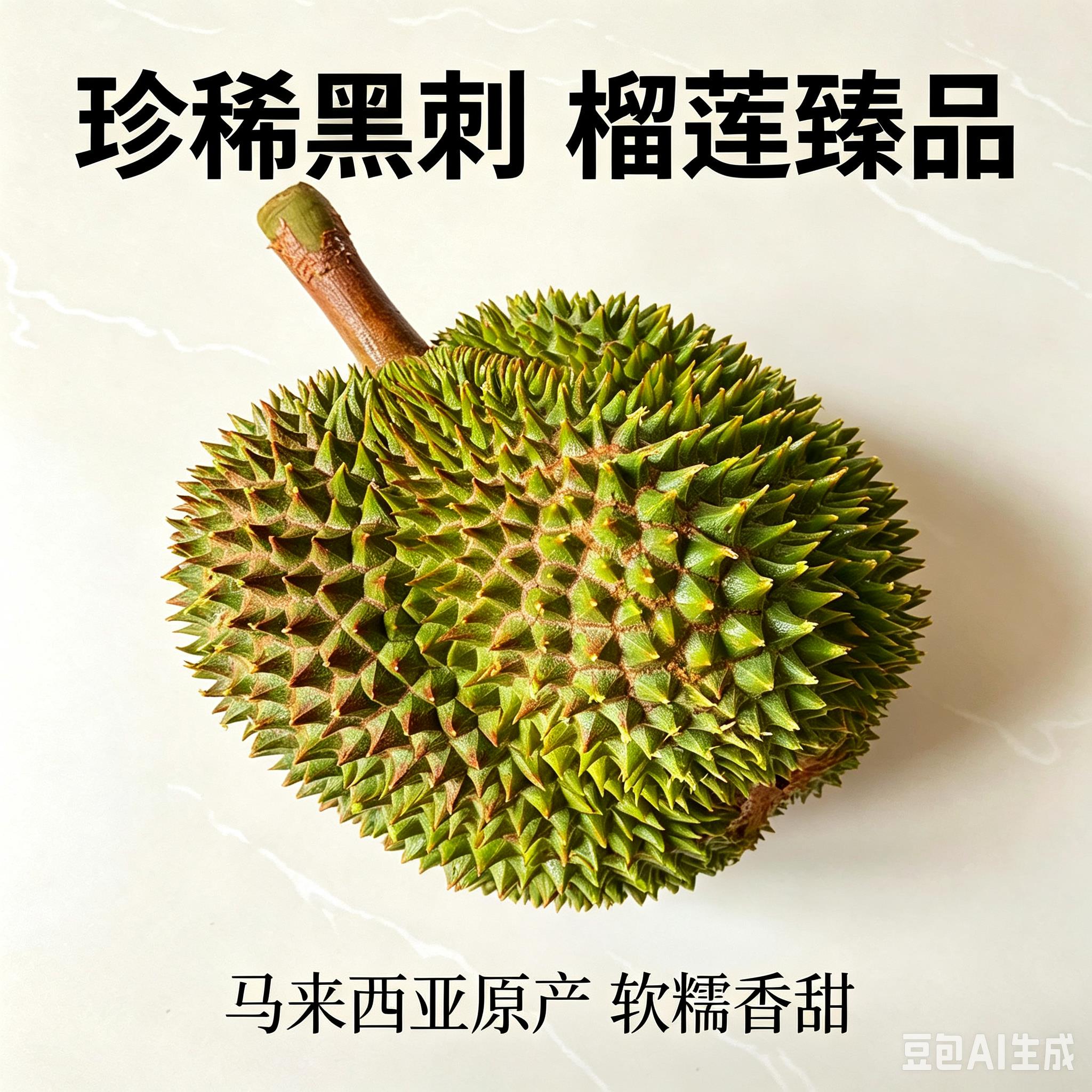 【黑刺榴莲鲜果】泰国新