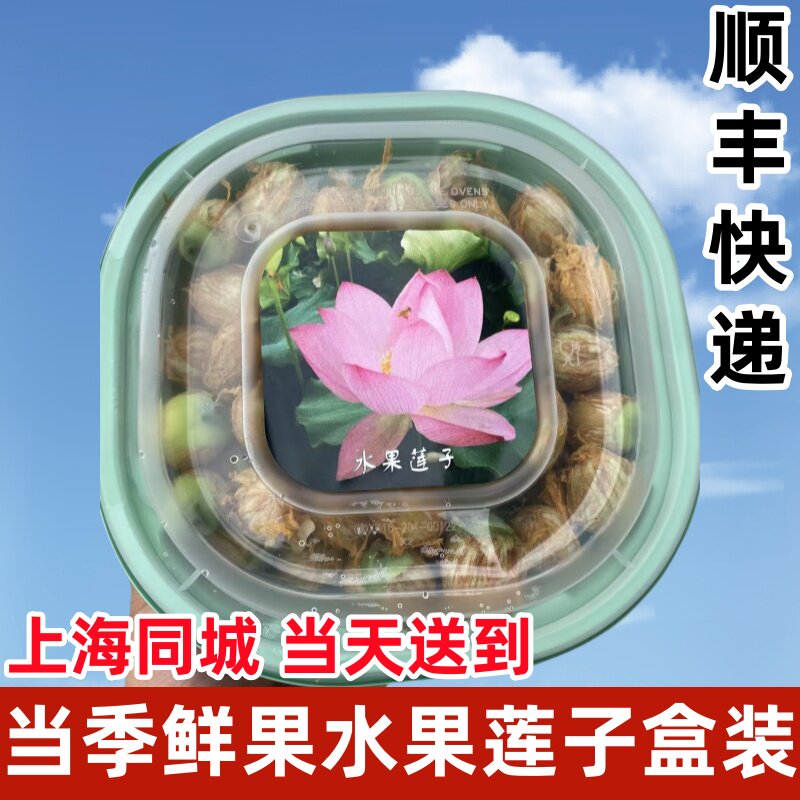 新鲜莲子生吃米不带莲蓬