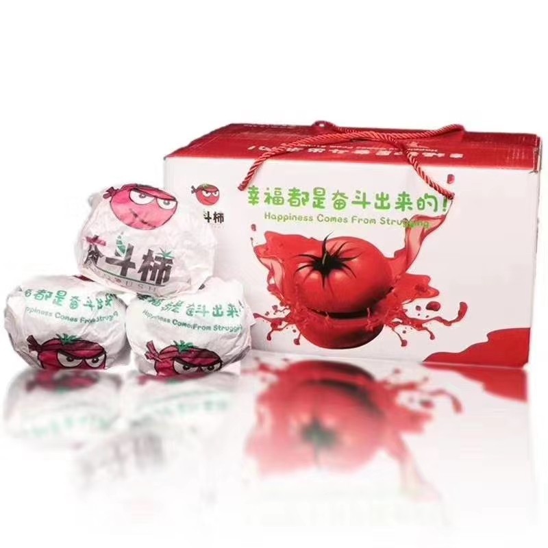 陕西泾阳县番茄生吃水果西红柿新鲜自然熟非转基因 5斤包邮