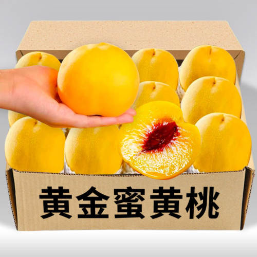 黄金蜜黄桃5斤新鲜水果脆