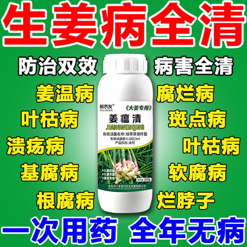 姜温清生姜病专用药生姜专用肥