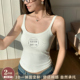 U型美背吊带背心女带胸垫bra一体文胸外穿2026夏内搭打底无袖 上衣