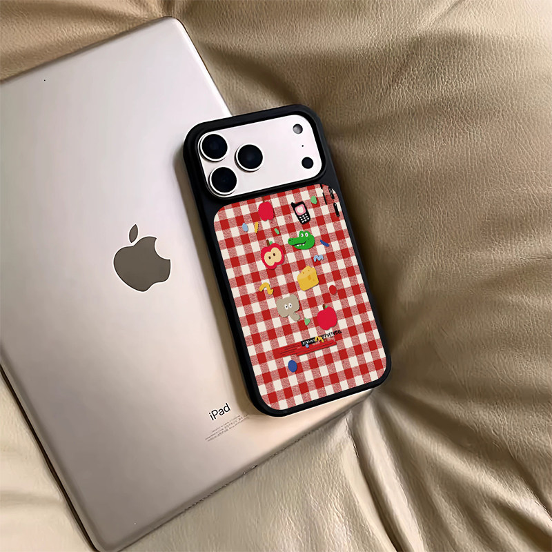 韩国大象苹果插画适用苹果17手机壳iphone17promax黑色磨砂15新款14防摔保护套13独特超好看16promax