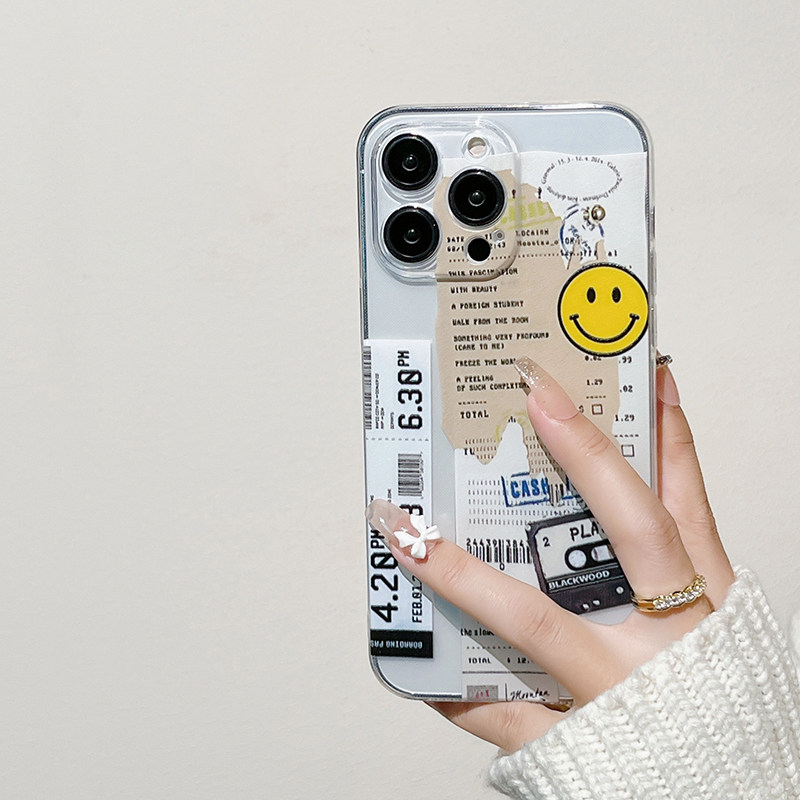 原创标签适用苹果iphone16手机壳11镜头全包13透明15pro男16promax新款xr情侣12不会撞壳14pro高级感xsmax潮x