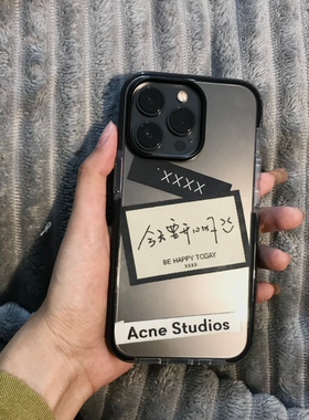 小红书DIY标签适用苹果15promaxxr防摔iPhone15简约12个性11网红14pro情侣13promax少女15pro潮牌xsmax创意13