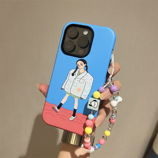 韩国Melody漫画女孩菲林适用iPhone17promax手机壳苹果15硬壳13pro女款14pro个性12情侣11防摔15pro高级13/14