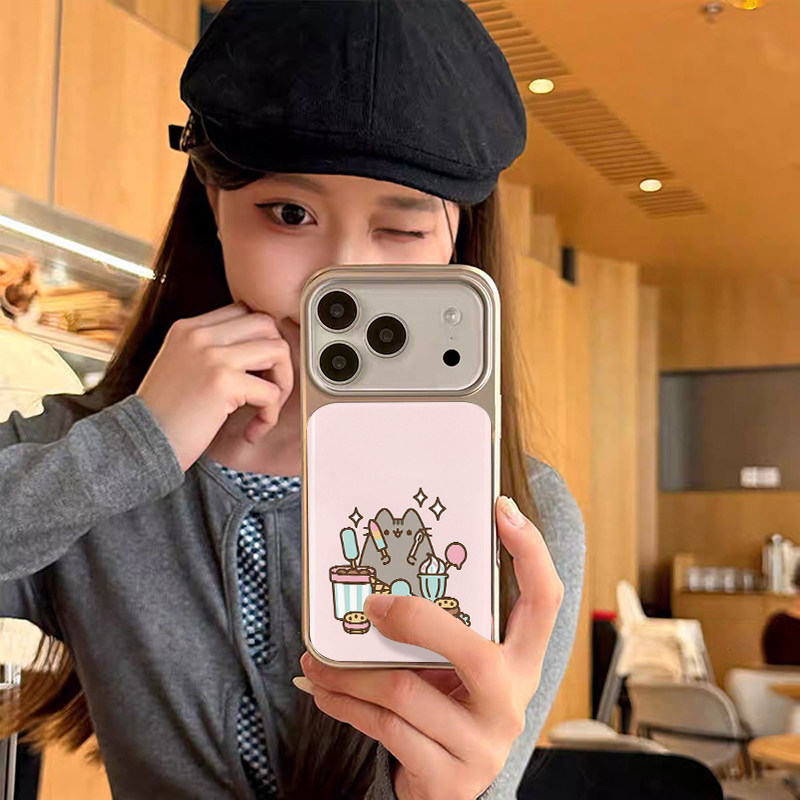 趣味龙猫吃雪糕 原创小众高级感适用iPhone17promax手机壳苹果16pro防摔14硅胶软壳13银色12女生17不会撞壳15