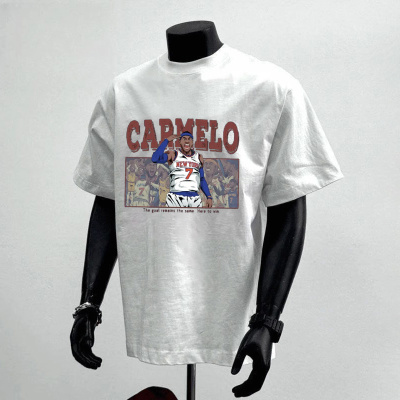 美式高级感重磅字母印花纯棉圆领短袖T恤男百搭宽松上衣潮领带夹