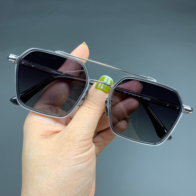 loudcloud太阳镜西装暴徒陈伟霆同款墨镜近视男女大脸纯钛司机镜