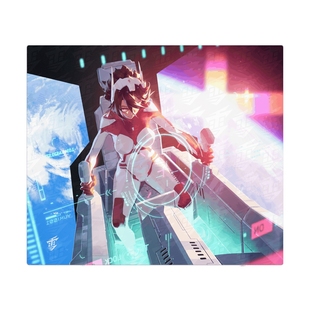 Yuki Mecha钢化玻璃鼠标垫女生桌垫办公电竞游戏FPS专用大号 Aim