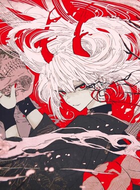 Abyssgaming赤骸二次元钢化玻璃鼠标垫大桌垫办公电竞游戏FPS专用