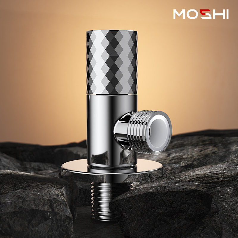 银色角阀全铜三角阀冷热水家用卫生间热水器水龙头加厚止水阀开关