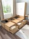 实木储物床榻榻米床衣柜一体小户型整体地台床榻榻米定制成品箱体