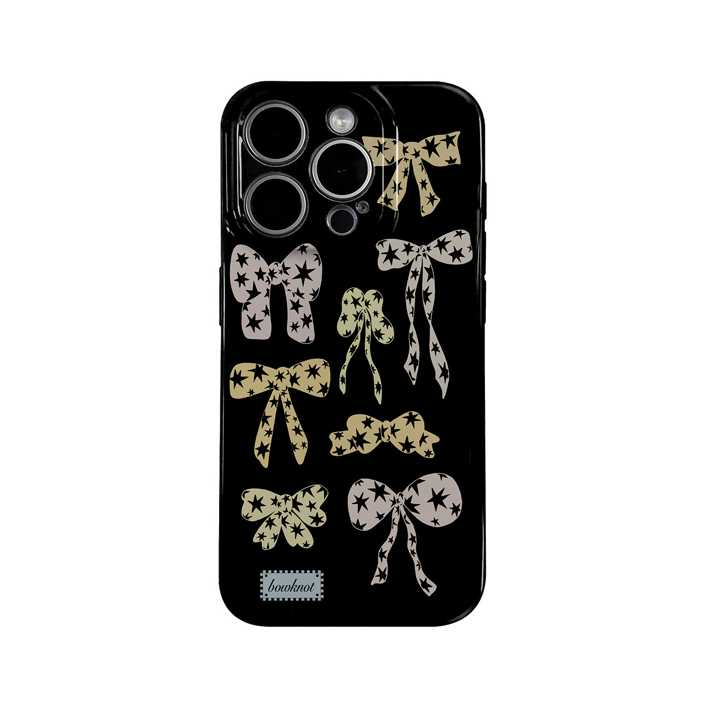 星星蝴蝶结适用iPhone17promax苹果16小米15新款mate70华为p80nova荣耀500菲林手机壳二合一软壳oppovivox300