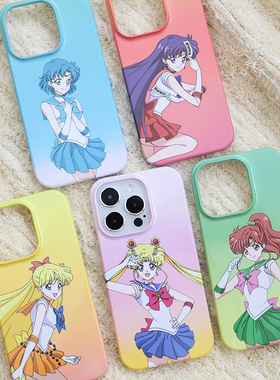 pawcase美少女战士日系iphone14promax手机壳16全包15菲林壳13pro适用苹果xs粉色卡通12可爱亮面精孔磨砂硬壳