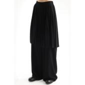 阔腿棉麻裙裤 APOZi 新中式 黑色休闲长裤 collection 衍生水墨