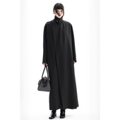 长款 APOZi 过膝风衣黑色立领外套女 秋季 新品 collection 山水哲学