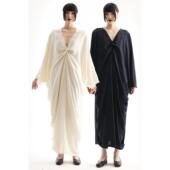 新中式 APOZi 深V两色袍子长外套 春季 新款 collection 衍生水墨