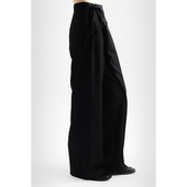 气质休闲长裤 APOZi collection迷藏系列宽松显瘦不对称瘦阔腿西裤