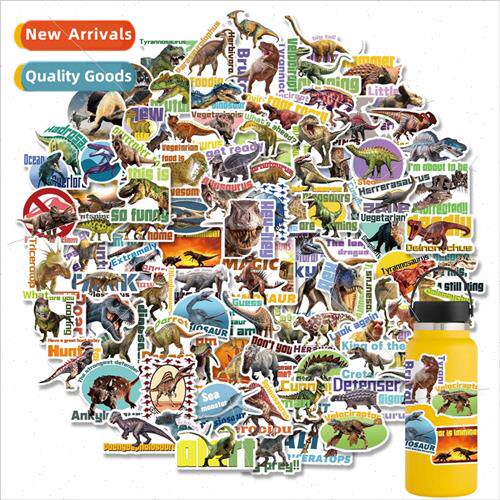 100 realistic dinosaur stickers cartoon personalized luggage
