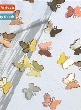 50pcs copper butterfly dangling piece earrings material diy