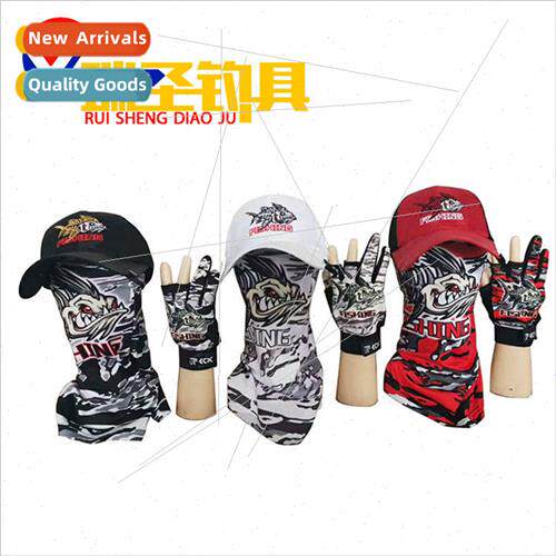 New Fishing Hat Ice lk Face Towel Gloves Ice lk Sleeve Set F