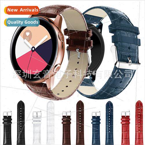 适用 samsung galaxy watch active/active2 20mm crocodile grai