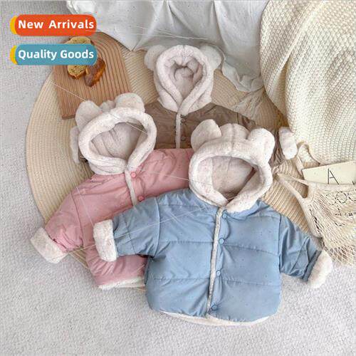Evening Guan childrens warm padded down cotton jacket in sma