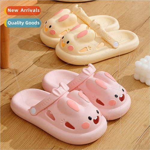Cute rabbit hole shoes female summer 2023 new outside wear b