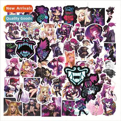 50 new League of Legends KDA graffiti stickers helmet comput