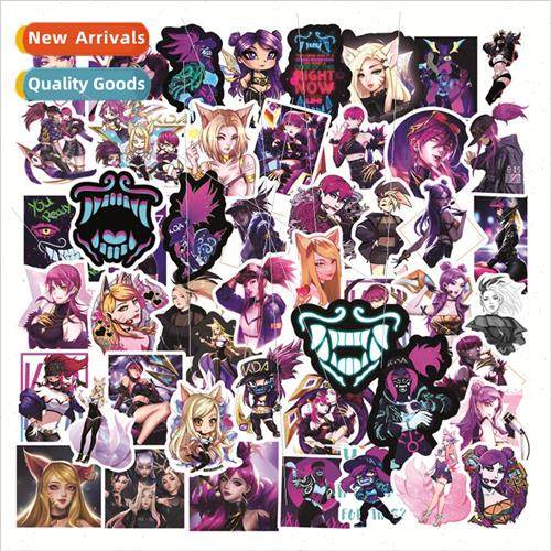 50 new League of Legends KDA graffiti stickers helmet comput