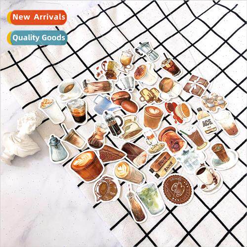 Korea coffee food cute girl stickers handbook cell phone cha