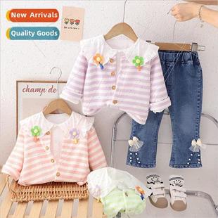 suit 2023 new 2307 children fall fashionable card girls