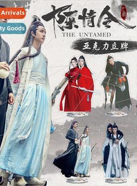 Star  ancient  acrylic large standing sign 16cm high double-