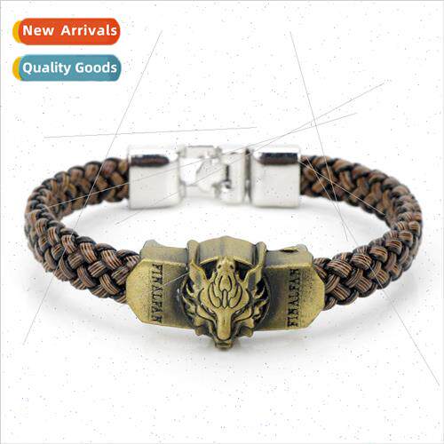 FINAL FANTASY Wolf Head Alloy Bracelet Vintage Personalized