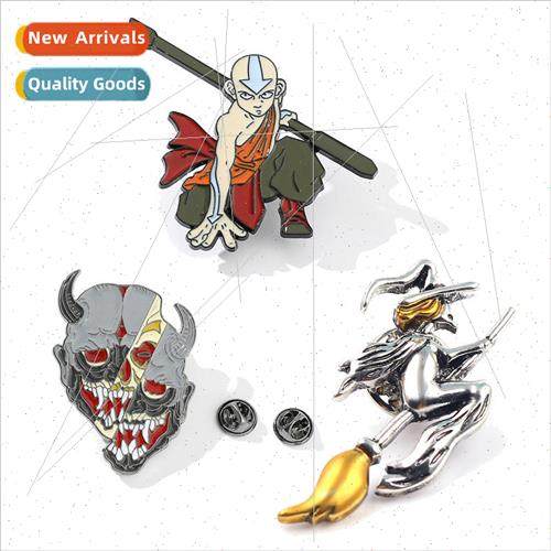 Avatar airjong brooch Cartoon Aang enamel pin Animation surr