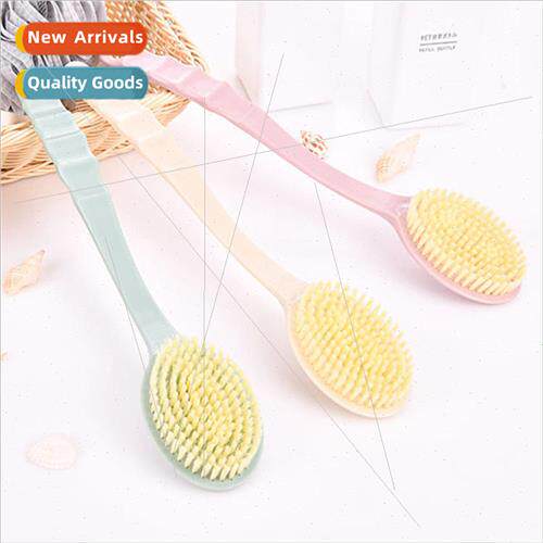 Bathroom Shower Scrub Back Scrubbing Long Handled Brush Mud