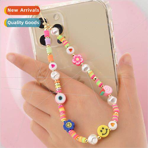 New bohemian spring and summer wind soft ceramic smiley face