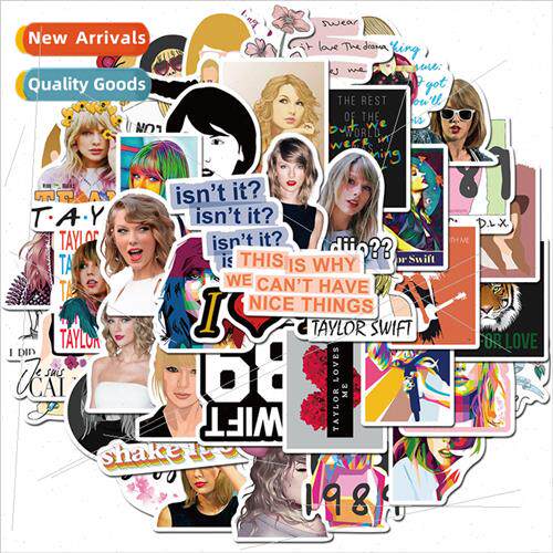 50 cartoon singer Taylor Swift graffiti stickers luggage com