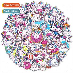 50 pcs unicorn kids stickers new DIY unicorn stars love chil